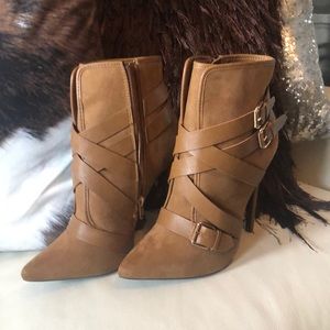 Brand new tan colored booties